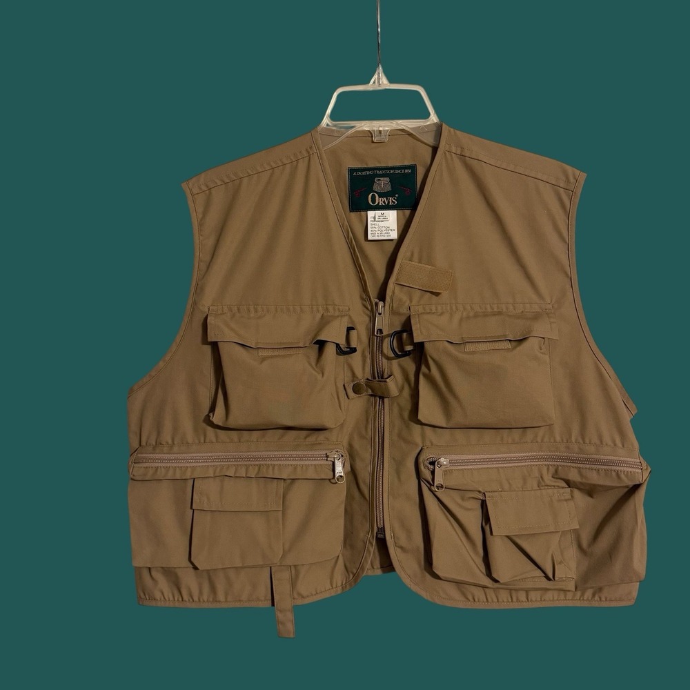 Vintage 90s ORVIS Fly Fishing Vest Deadstock MINT Multi Pocket  M W/ Accessories